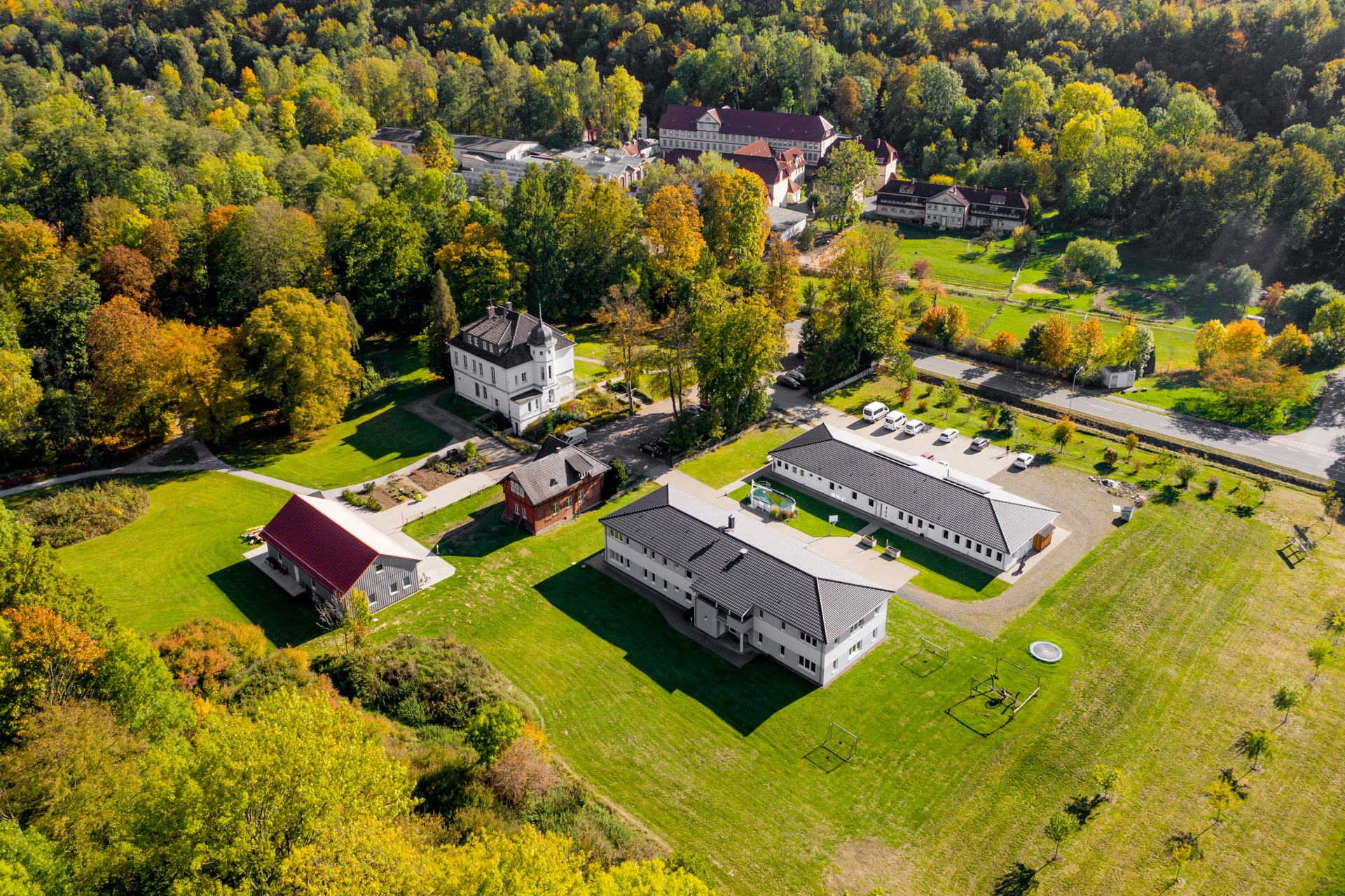 Liegenschaft von oben - Lebensbaum Osterode